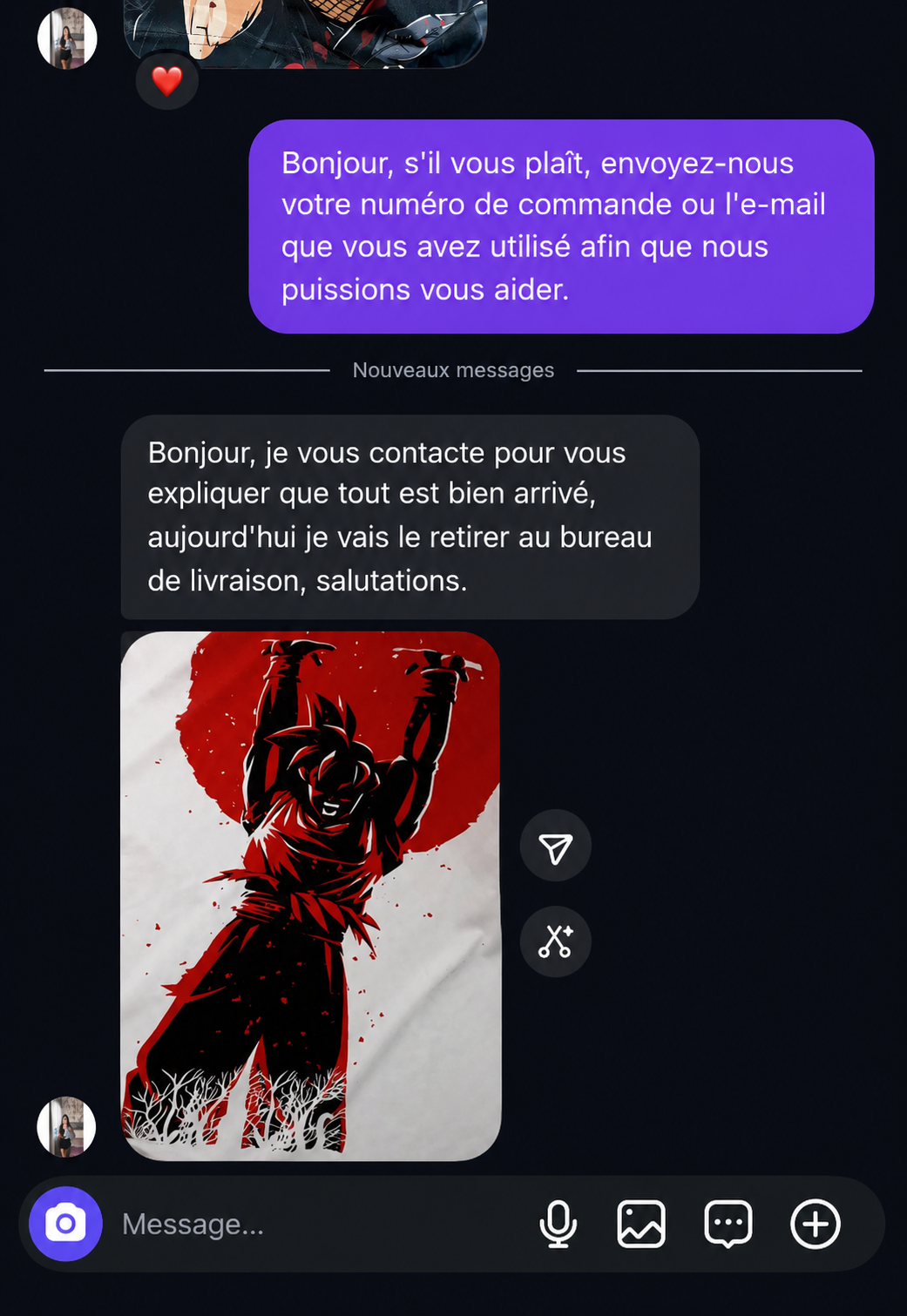 Reseña de cliente en Instagram